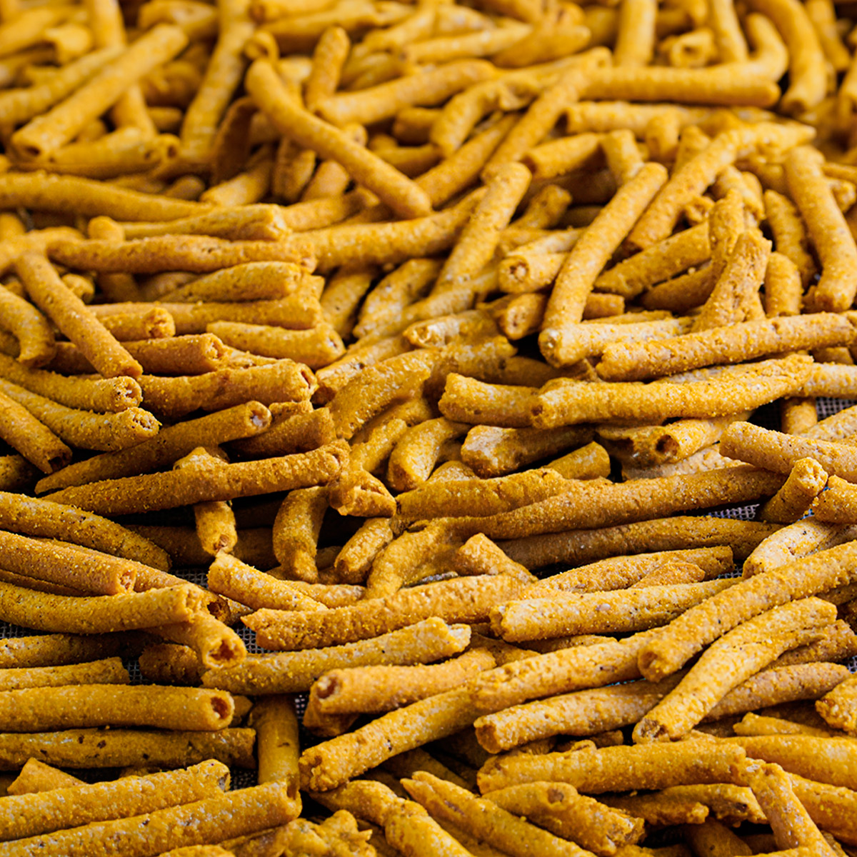 Churros de Amaranto Horneados sabor Habanero sin gluten set de bolsas individuales Más Natural