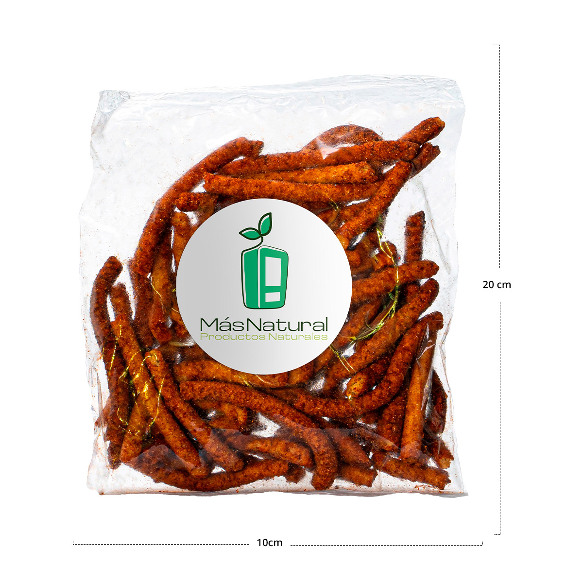 Churros de Amaranto Horneados sabor Chipotle sin gluten set de bolsas individuales Más Natural	
