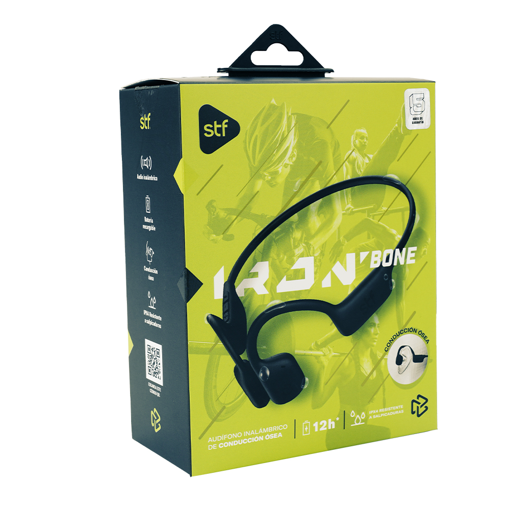 Audífonos Inalámbricos Conducción Ósea Iron Bone Stf .