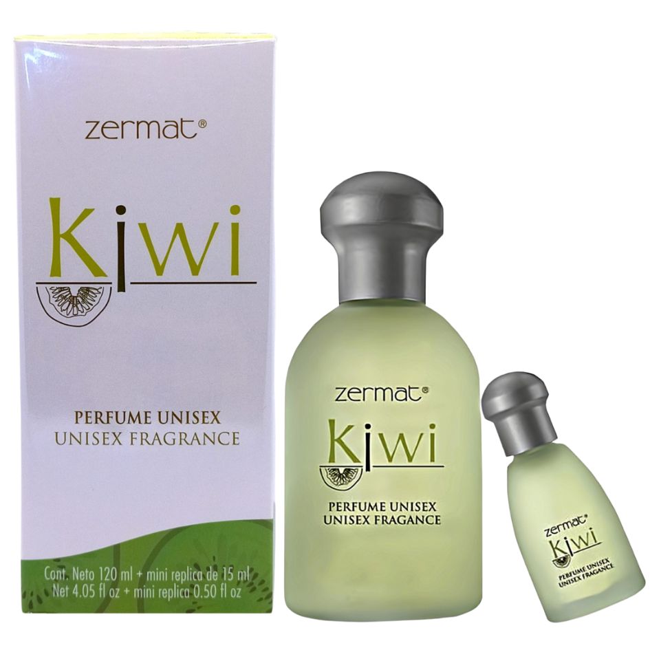 Fragancia Zermat Kiwi Clásico Unisex 120ml + Frag. de Bolsillo de 15ml.