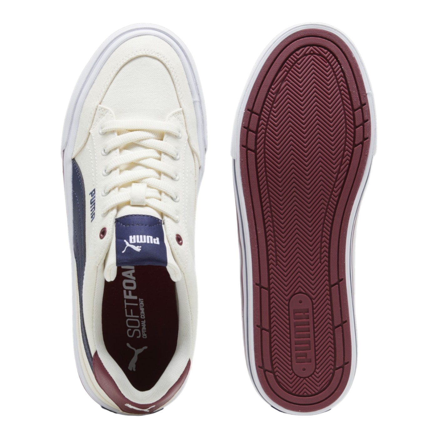 TENIS PUMA UNISEX HOMBRE MUJER BLANCO PUMA COURT CLASSIC VULC 39635301.