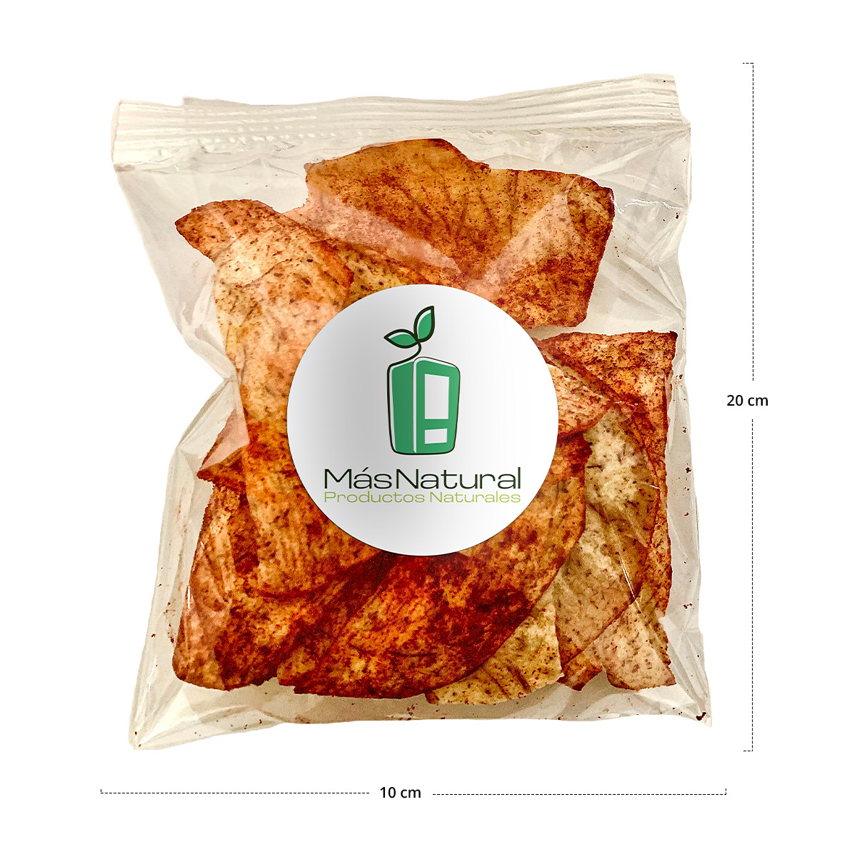 Malanga con chile Deshidratado y horneado set de bolsas individuales Más Natural