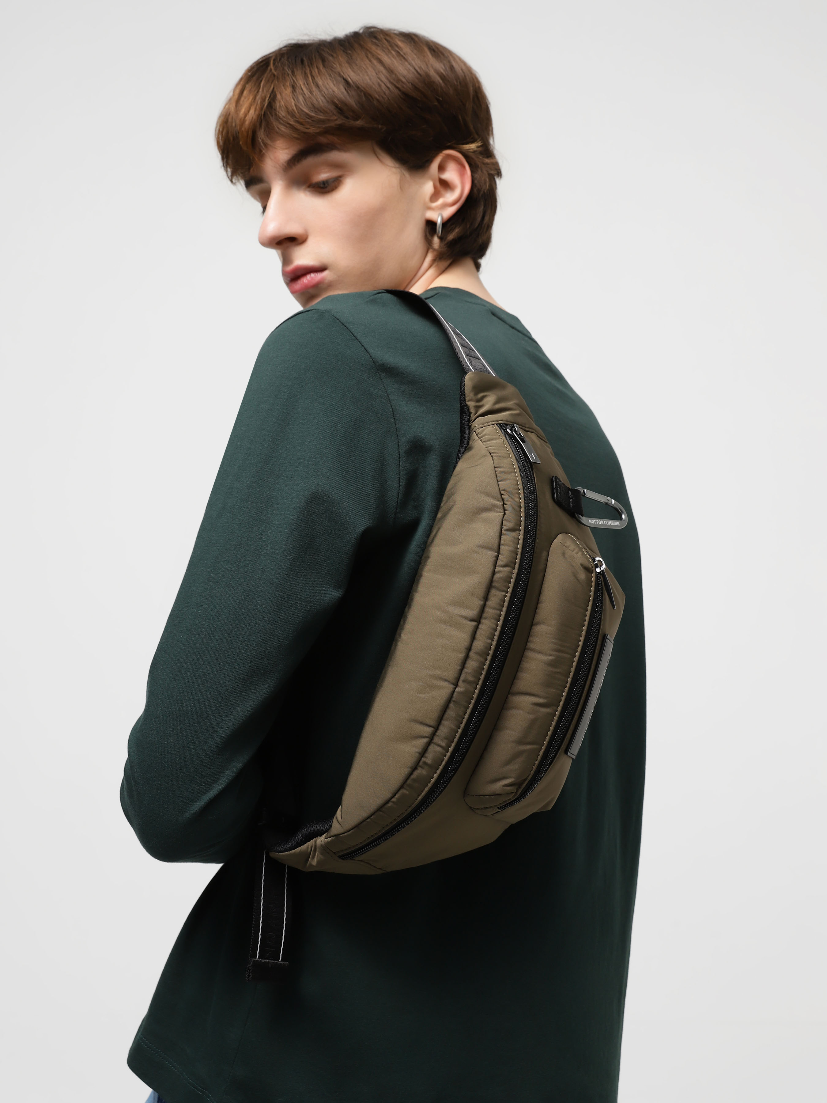 Armani Exchange Waistbag Verde Oliva 100% Original Cangurera