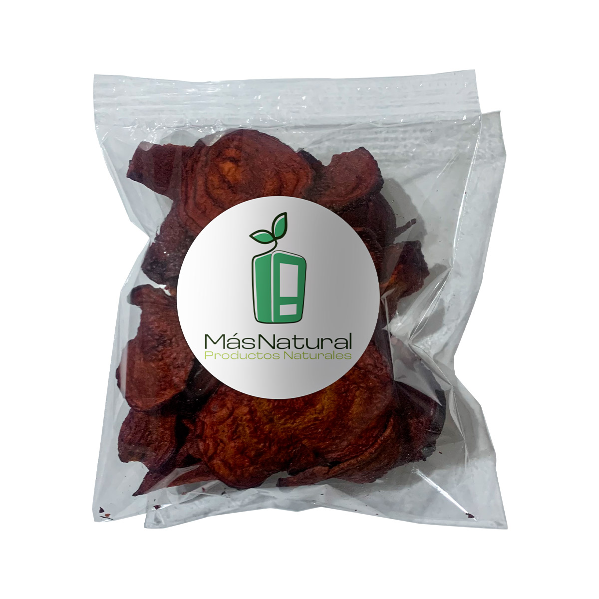 Betabel sin chile Deshidratado y horneado set de bolsas individuales Más Natural	