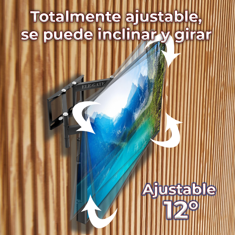 Soporte para TV Pantalla de 32 a 75 pulgadas brazo articulado Reforzado giratorio