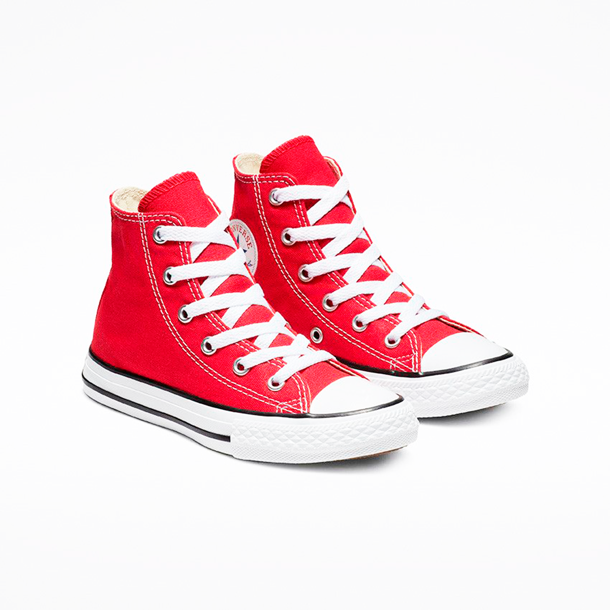 Tenis Converse Chuck Taylor Clásico Rojos Bota Lona Niños.