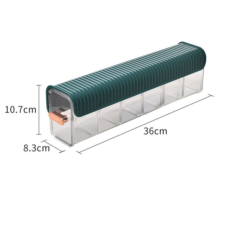 Organizador de cajón para pared color verde.