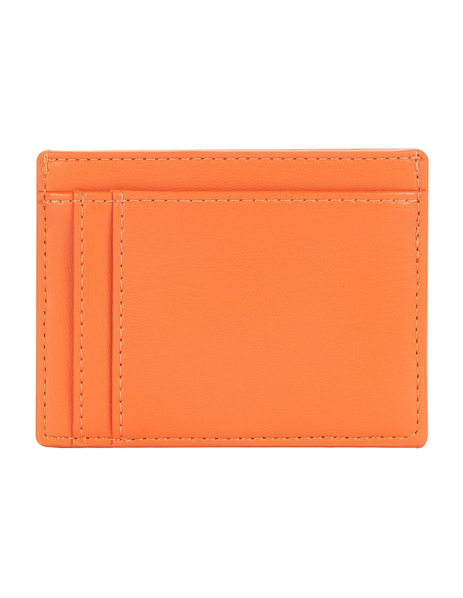 Armani Exchange Tarjetero Card Case Naranja 100% Original
