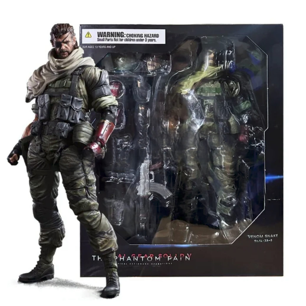 Venom Solid Snake Metal Gear Solid Play Arts Figura Juego