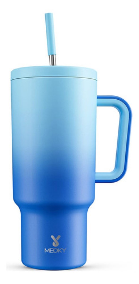 Taza De Viaje De Acero Inoxidable 40oz Azul Degradado