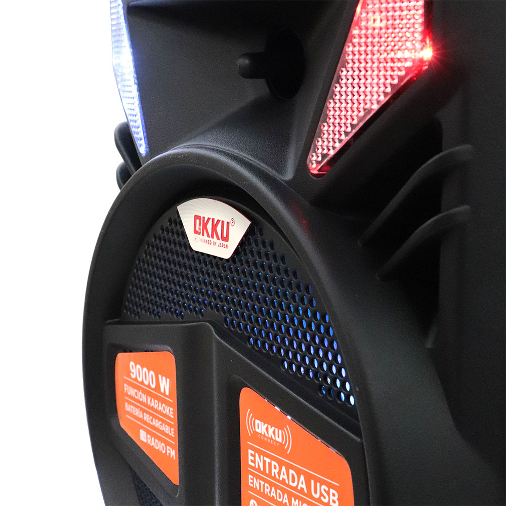 Bafle Recargable 8"  Okku BAF8006 Bluetooth