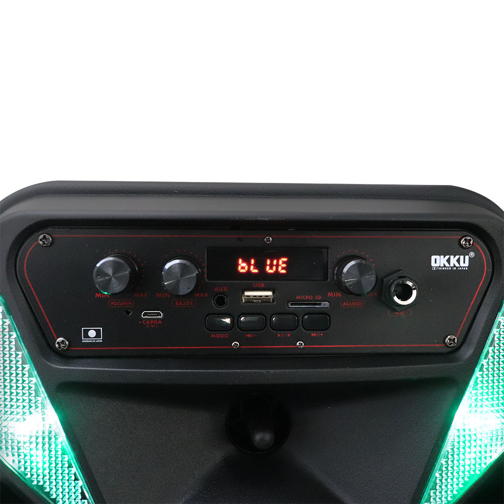 Bafle Recargable 8"  Okku BAF8006 Bluetooth