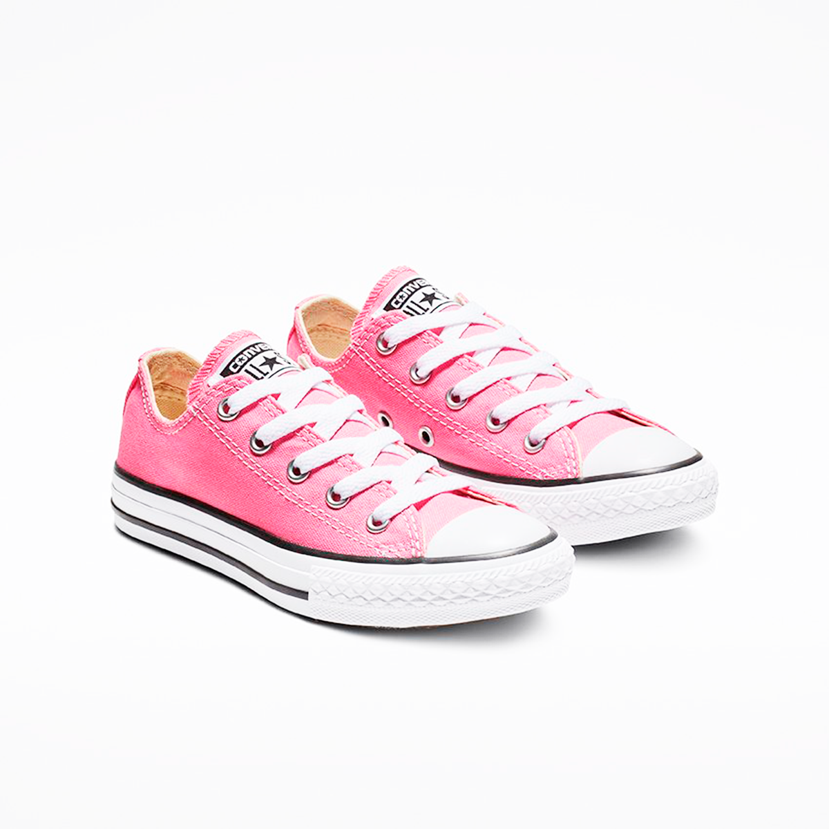 Tenis Converse Chuck Taylor Clásico Rosas Choclo Lona Niños