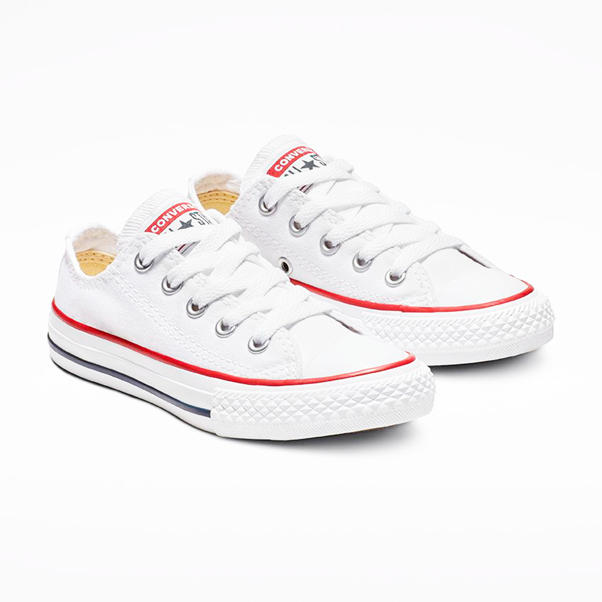 Tenis Converse Chuck Taylor Clásico blancos Choclo Lona Niños