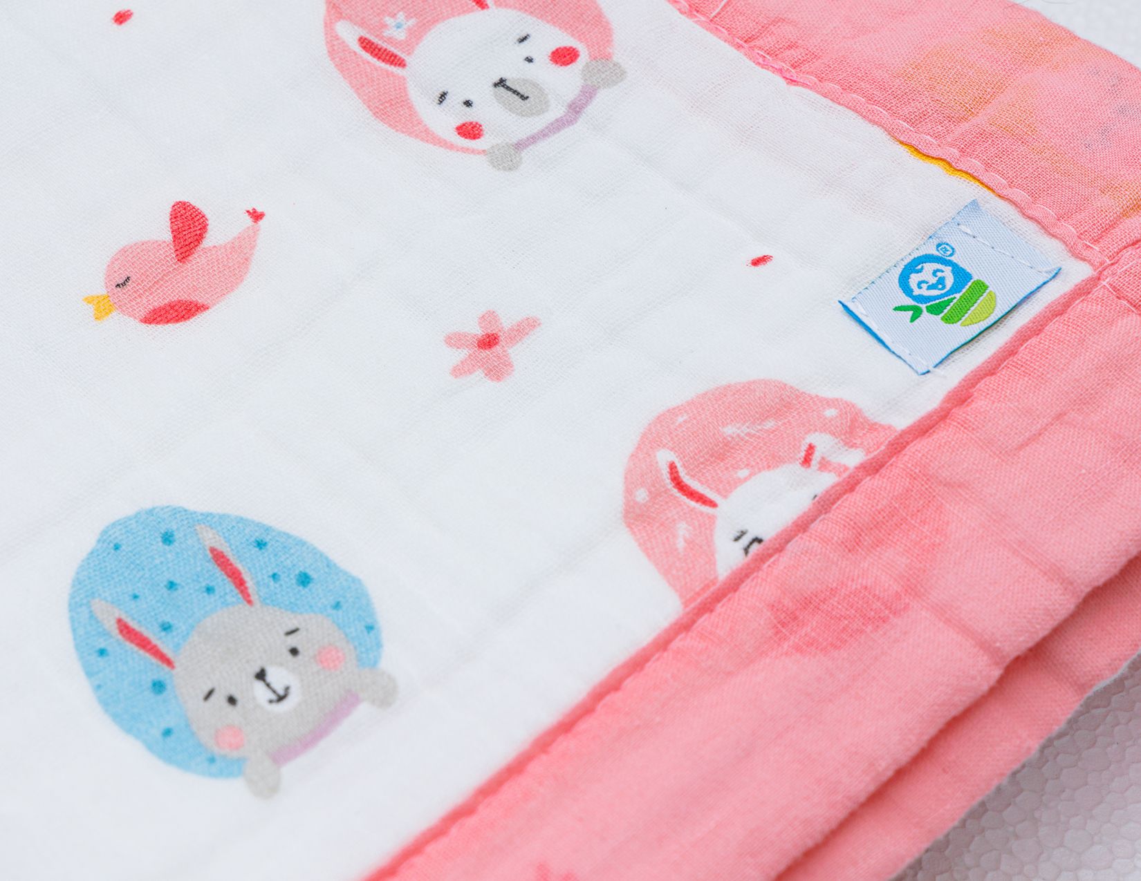 Muselina 6 capas 100% algodón 110cm x 110cm manta para bebé Unicornio