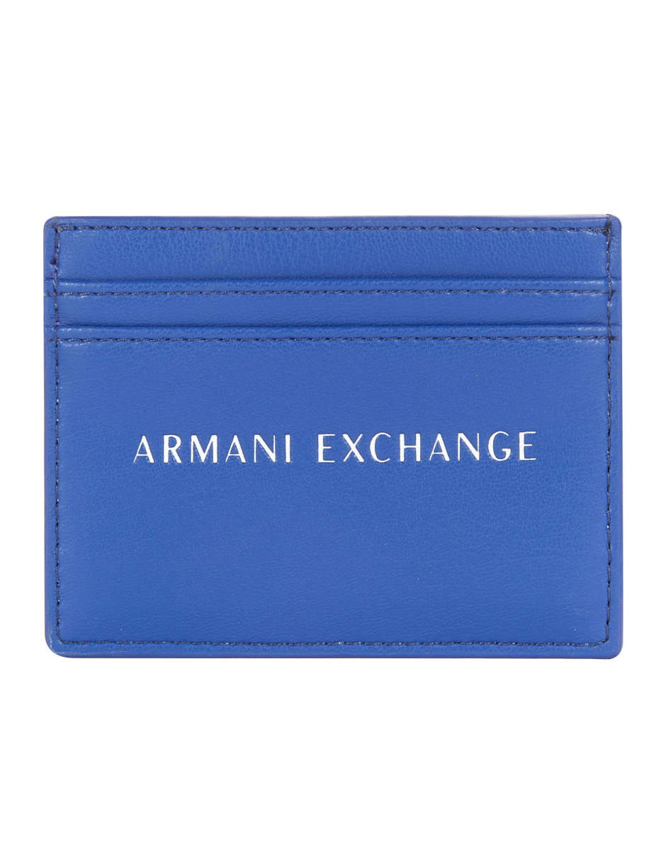 Armani Exchange Tarjetero Men's Card Case Azul 100% Original