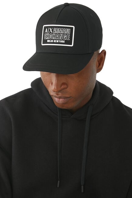 Armani Exchange Gorra Ajustable Snapback Negro 100% Original