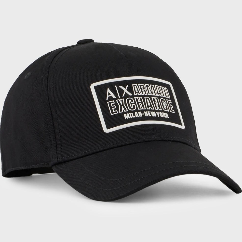 Armani Exchange Gorra Ajustable Snapback Negro 100% Original