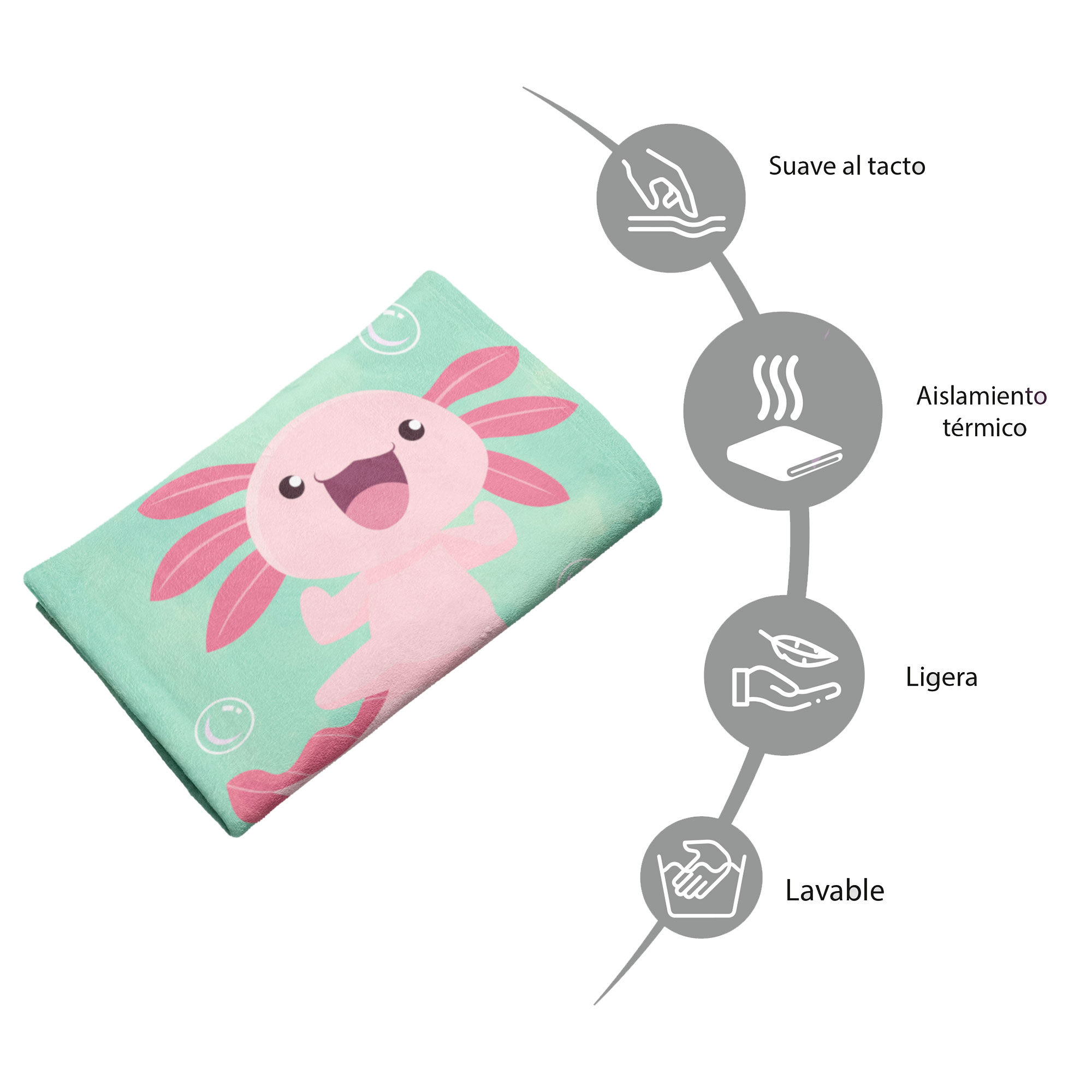 Cobija Manta Frazada De Diseño De Carta de Lotería Color Verde Ultra Suave Y Ligera Alta Calidad.