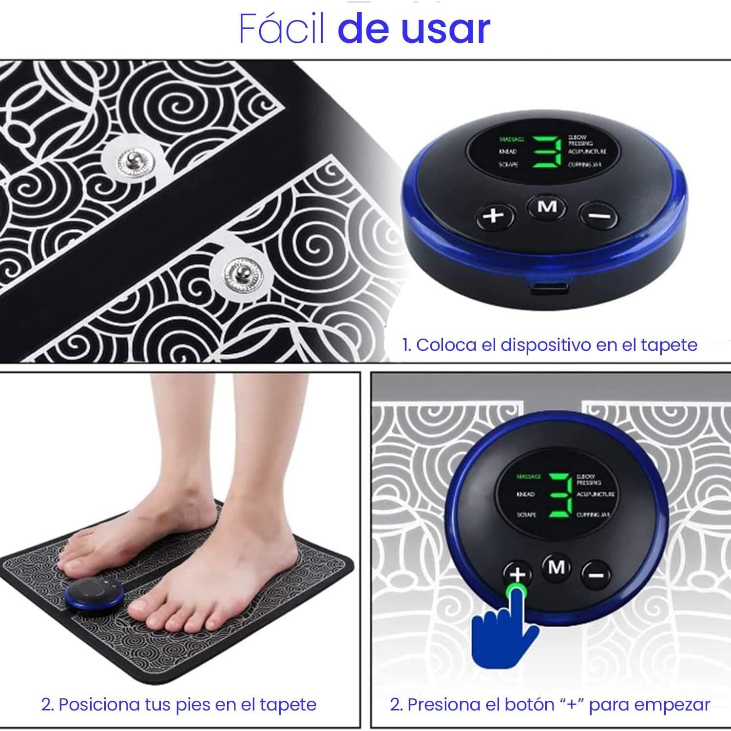 Electro Masajeador Para Pies, Coadyuvante para Neuropatía