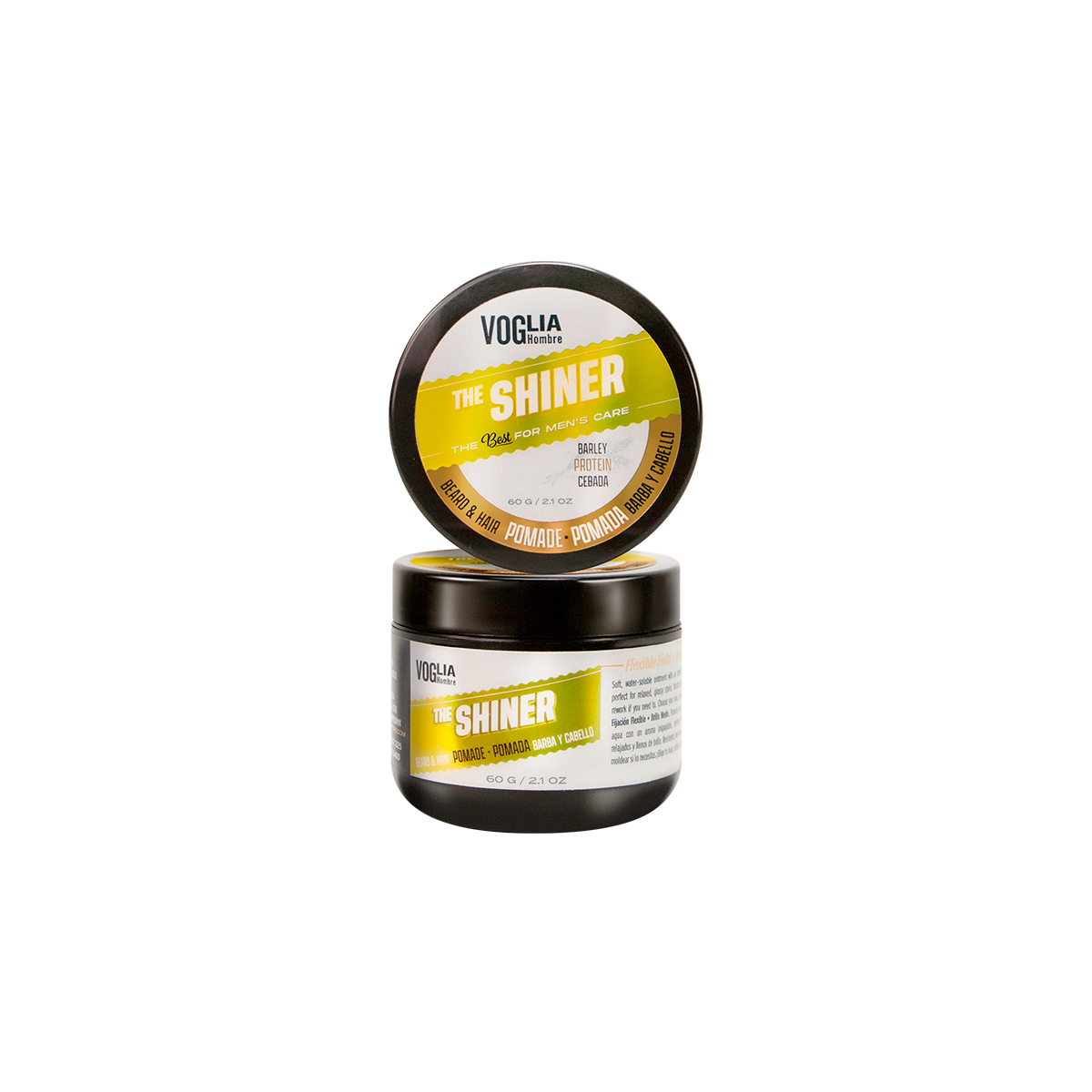 Pomada Para Peinar Brillante 60g Voglia Hombre - 2 Pack
