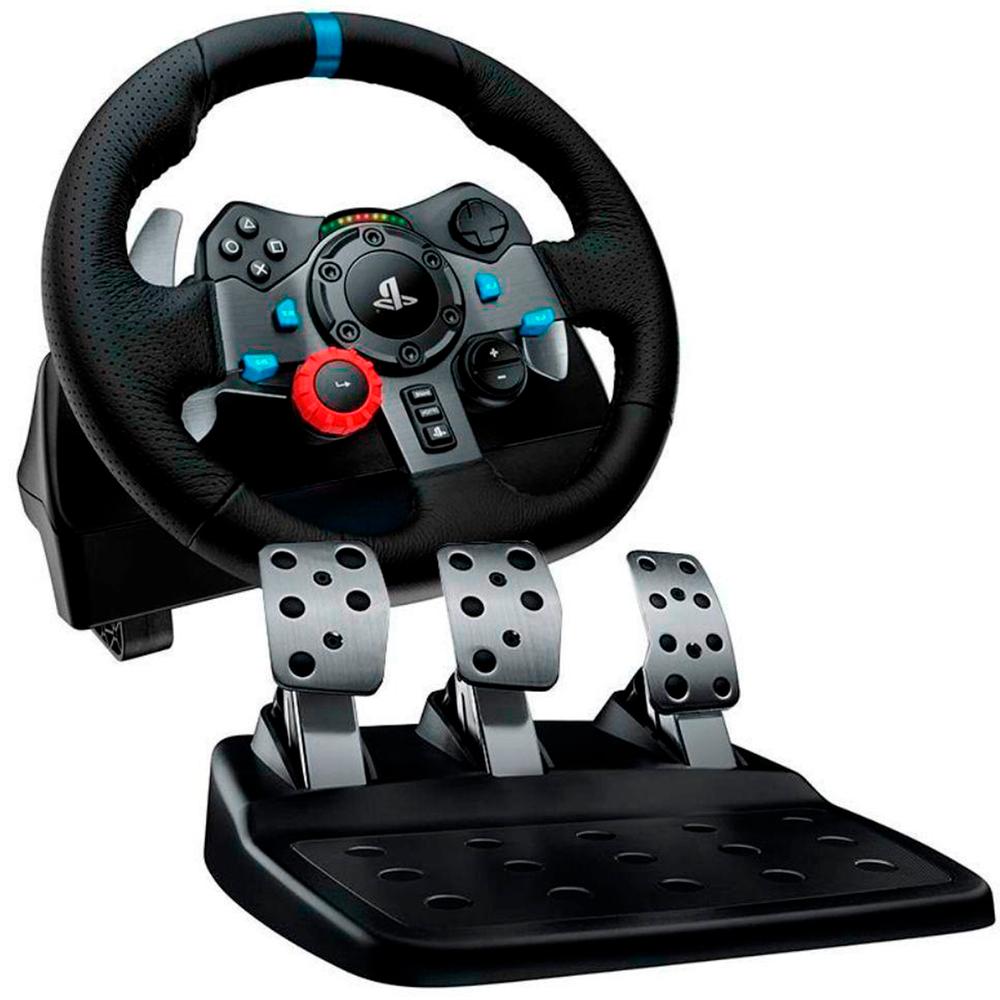 Kit  Volante Logitech G29  +  Palanca Driving Force  COmpatible para PC/ PlayStation 3-4-5/ USB.