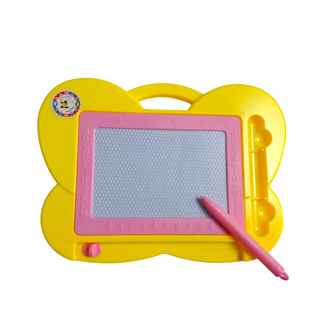 Pizarron Mágico De Plástico Para Dibujar Didáctico Infantil Color Amarillo