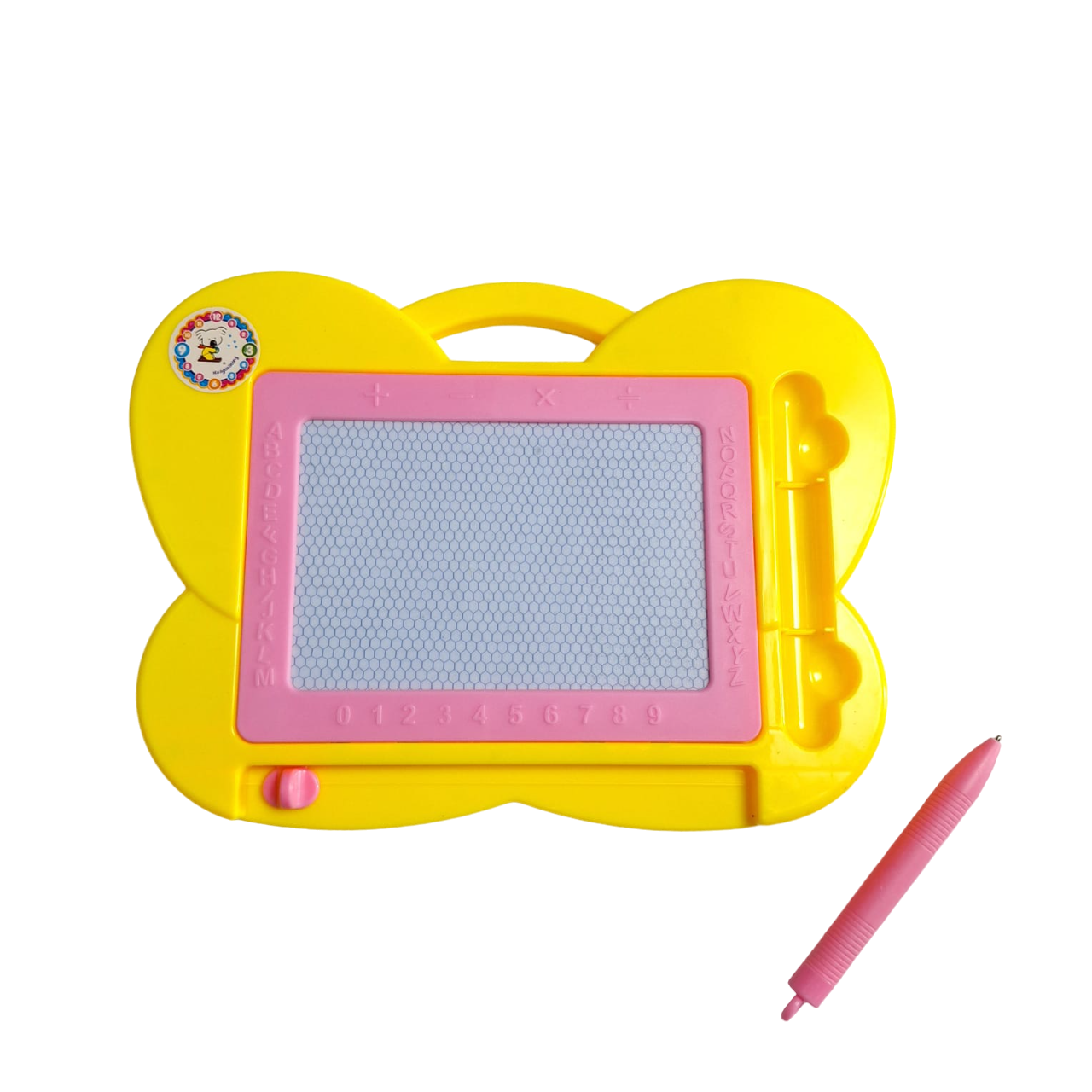 Pizarron Mágico De Plástico Para Dibujar Didáctico Infantil Color Amarillo