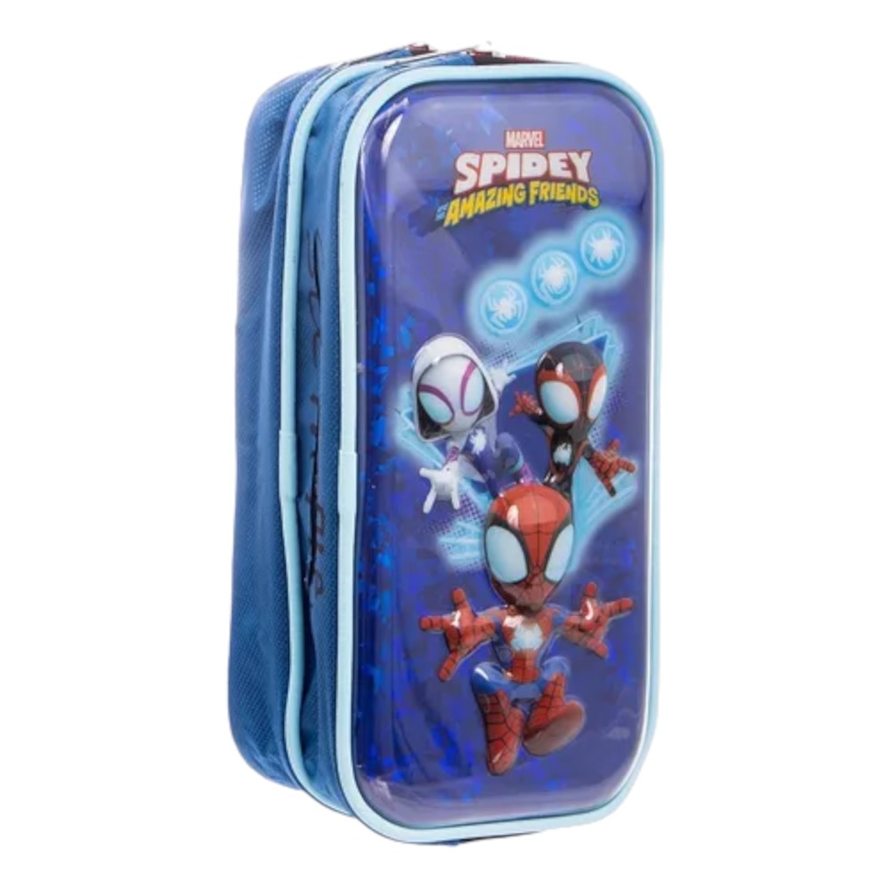 Lapicera Estuche Doble Ruz Spiderman Marvel Hombre Araña 178607
