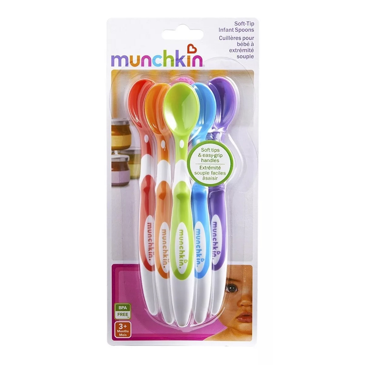 Juego De 6 Cucharas Con Punta Suave Para Bebés Munchkin