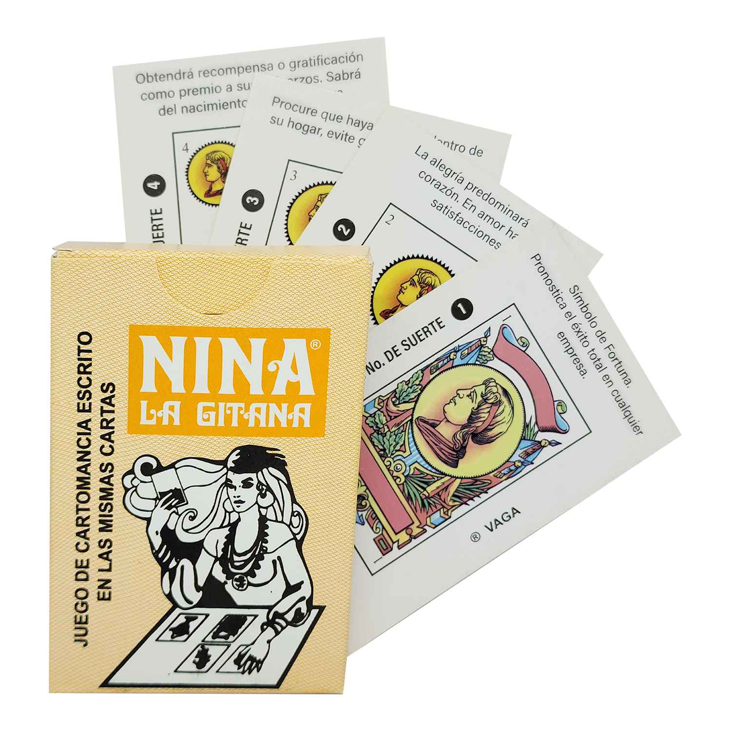 Cartas Nina La Gitana 40 Cartas + Instructivo: Conoce tu Futuro Ahora Mismo