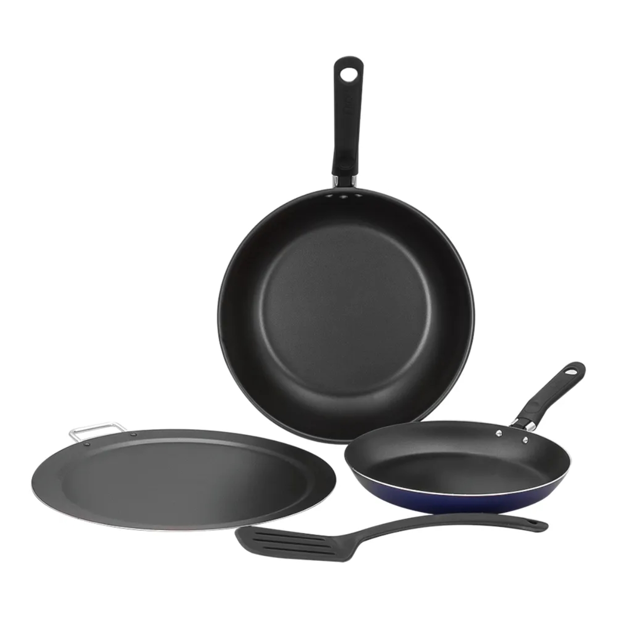Juego de Cocina Ekco 4 Piezas Sartenes Comal Utensilio - Azul