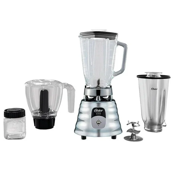 Licuadora Oster Clásica con Accesorios e Interruptor de Palanca.