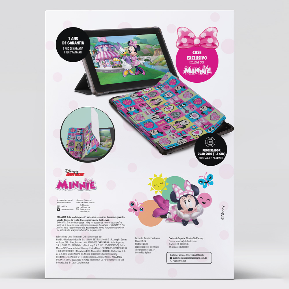 Tablet Para Niños Minnie Disney Multiláser .