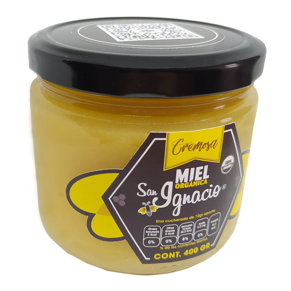 Miel De Abeja Orgánica San Ignacio Untable Caja 6pz 400 g