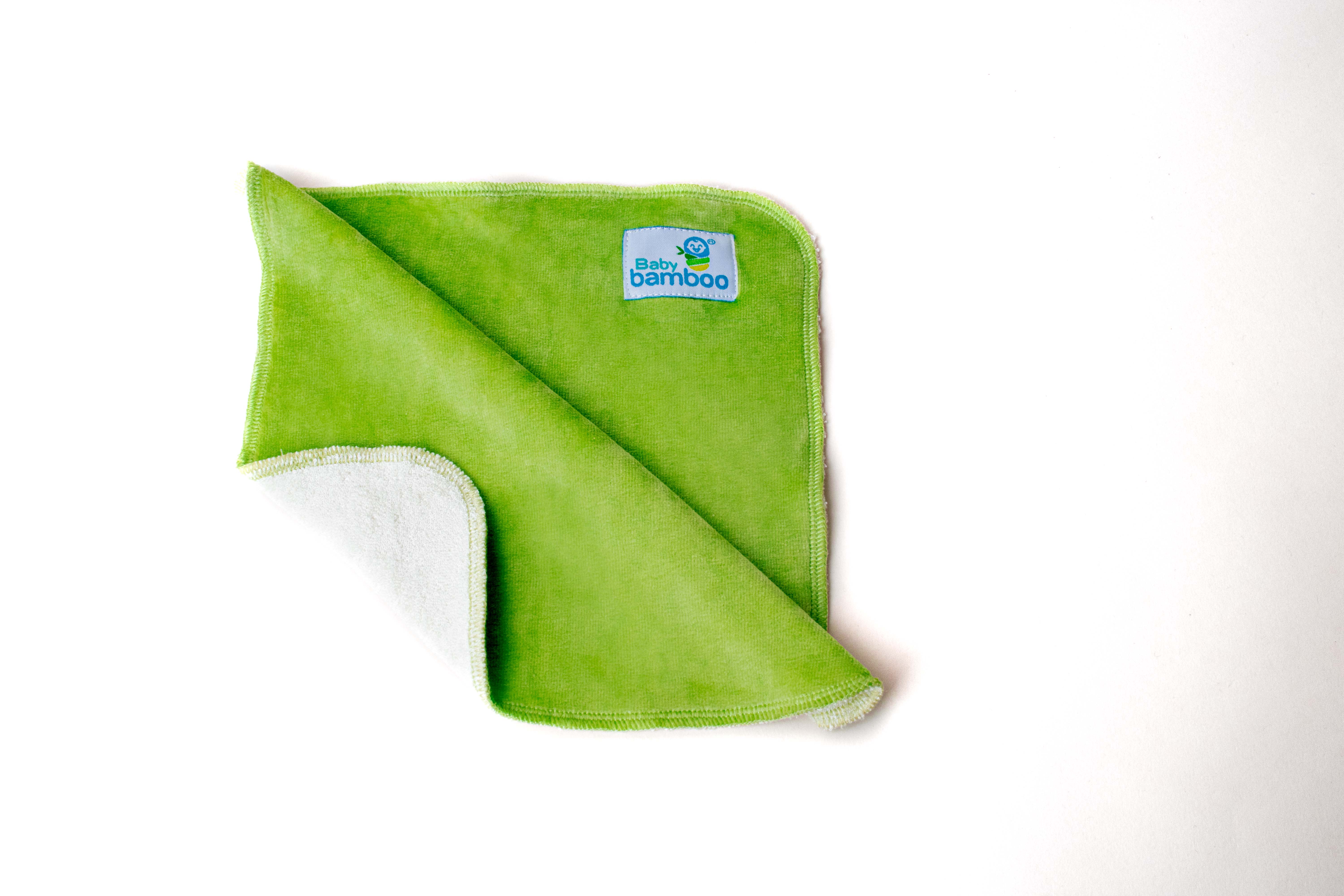 4 Toallitas Faciales Para Bebé De Tela De Bambú Extra Suaves.