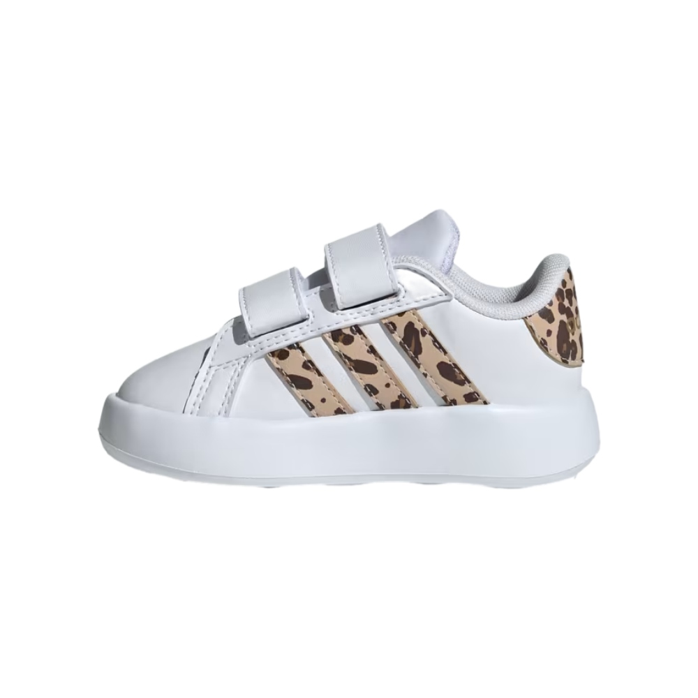 Tenis Adidas de bebe Grand Court 2.0 CF L Blanco-Niñas IE2752.