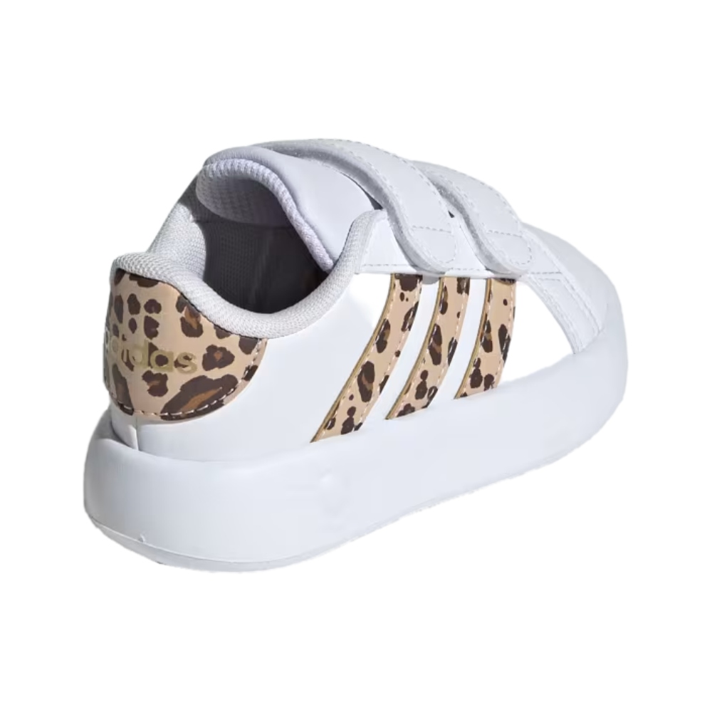 Tenis Adidas de bebe Grand Court 2.0 CF L Blanco-Niñas IE2752.