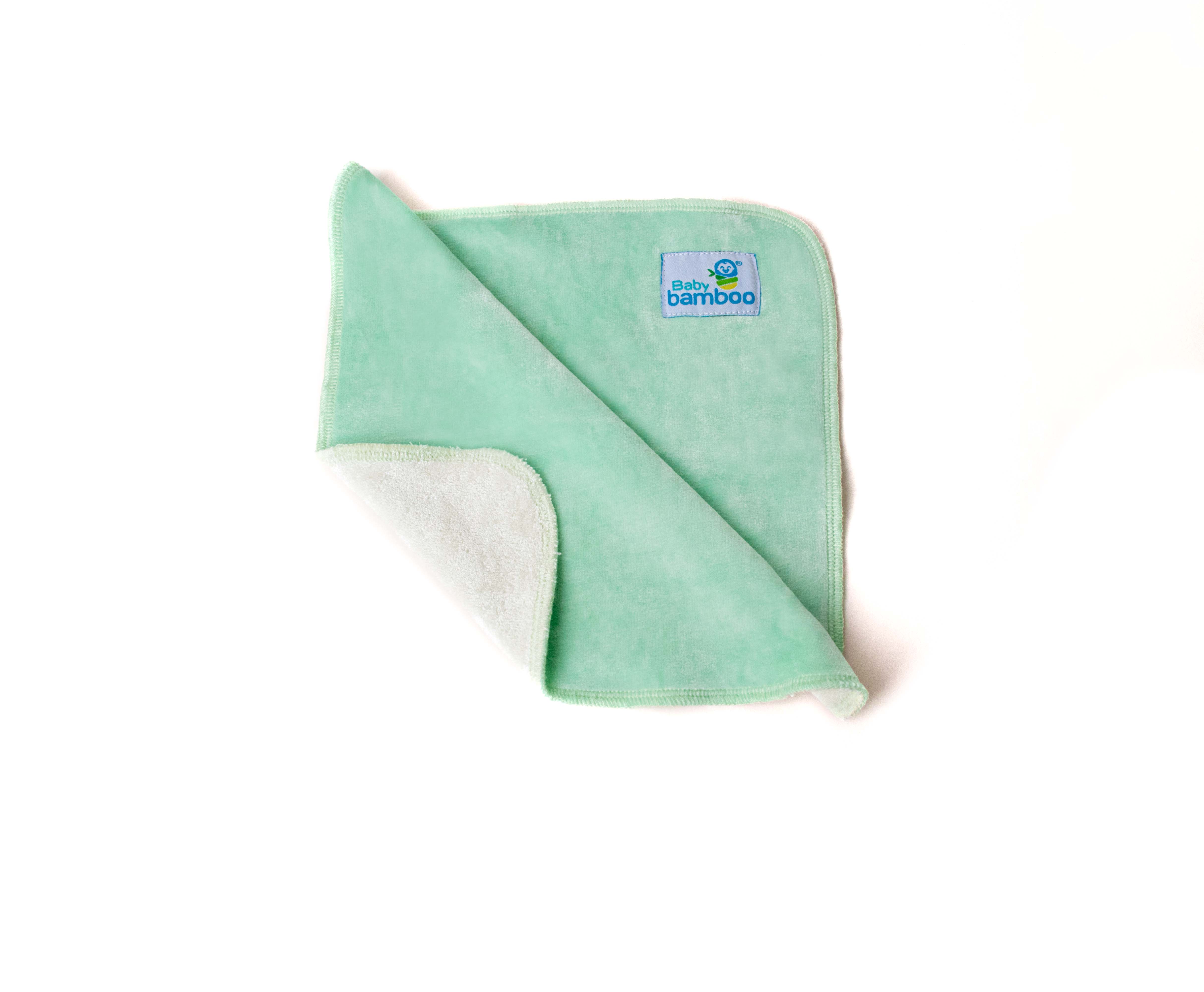 4 Toallitas Faciales Para Bebé De Tela De Bambú Extra Suaves.