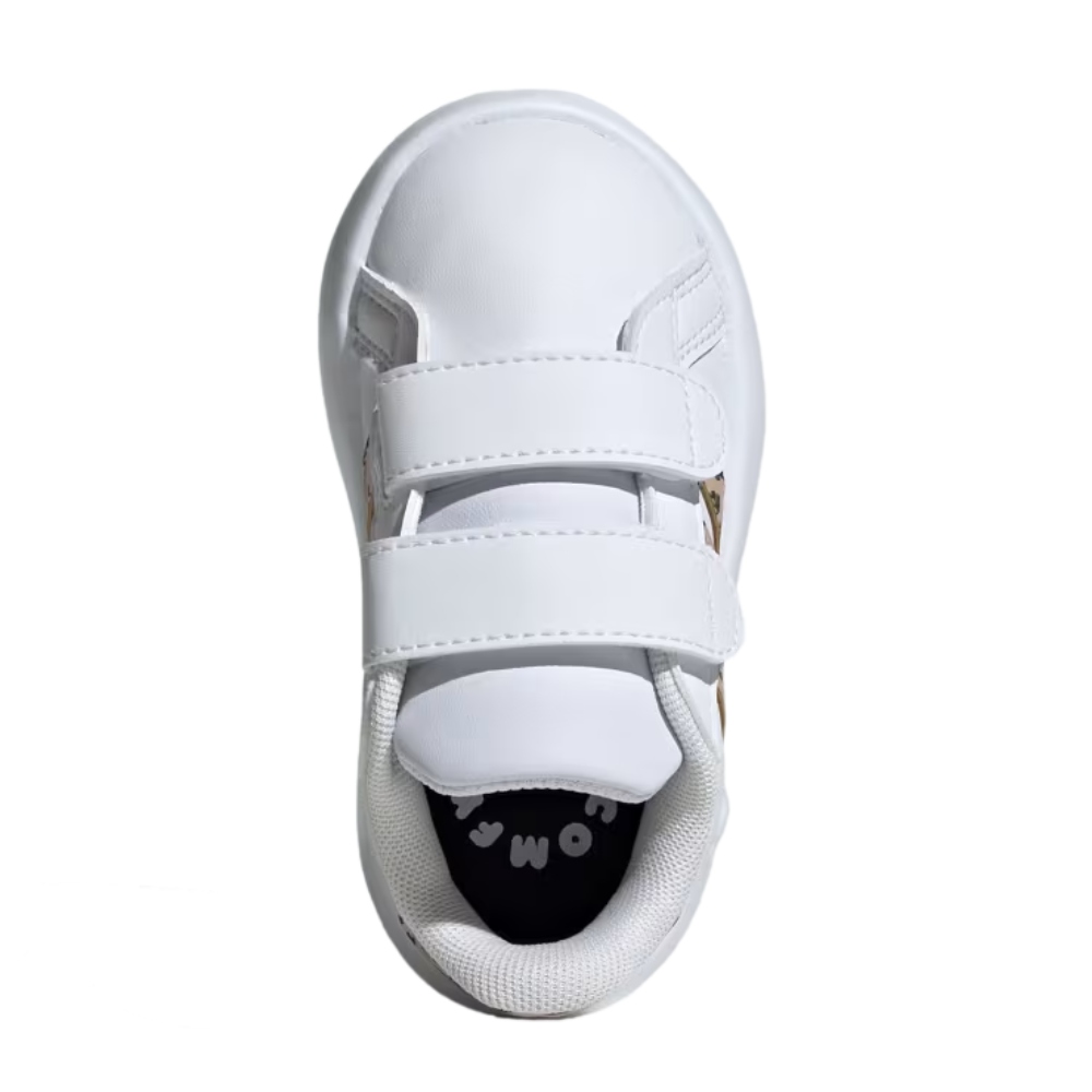 Tenis Adidas de bebe Grand Court 2.0 CF L Blanco-Niñas IE2752.