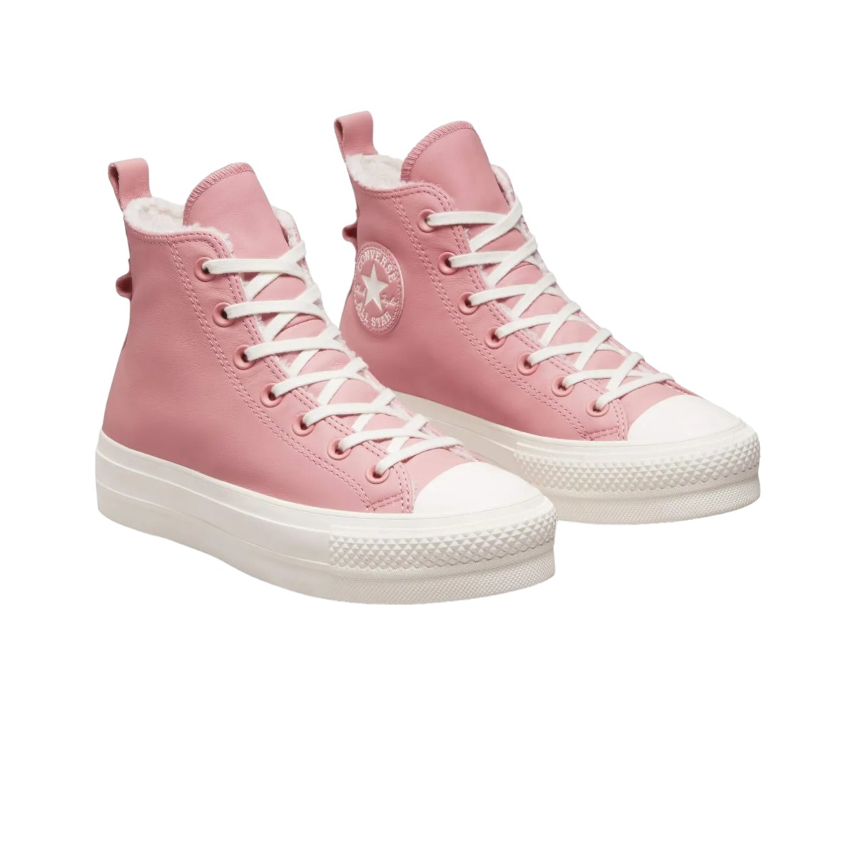 Tenis Converse Chuck Taylor Plataforma En Piel Para Mujer - Original 