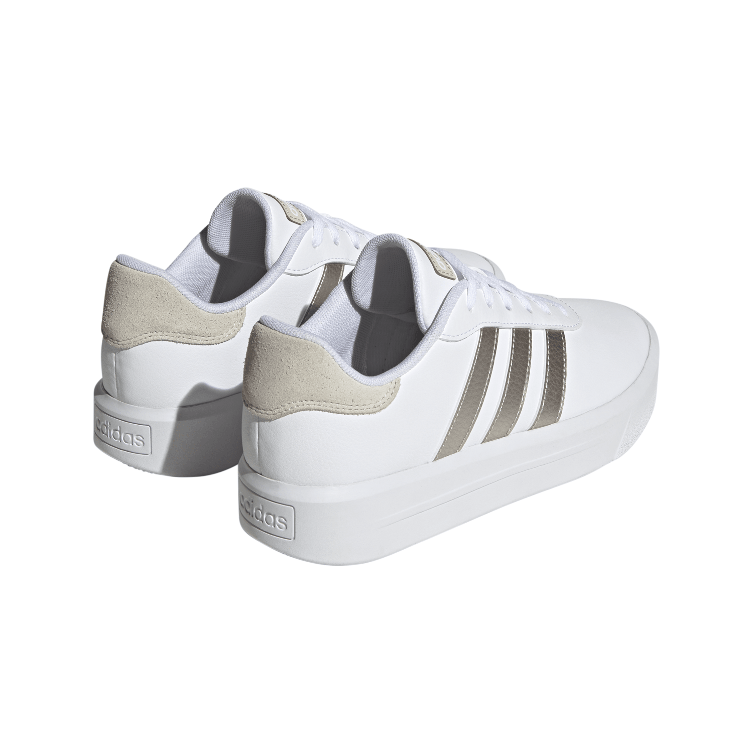 TENIS ADIDAS MUJER BLANCO ADIDAS COURT PLATFORM ID1969.