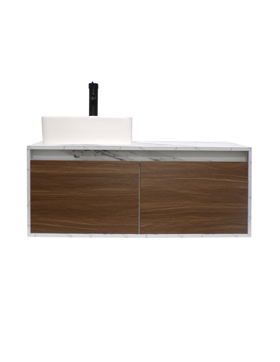 Gabinete Flotante Para Baño Con Lavamanos Y Llave OLIVIA