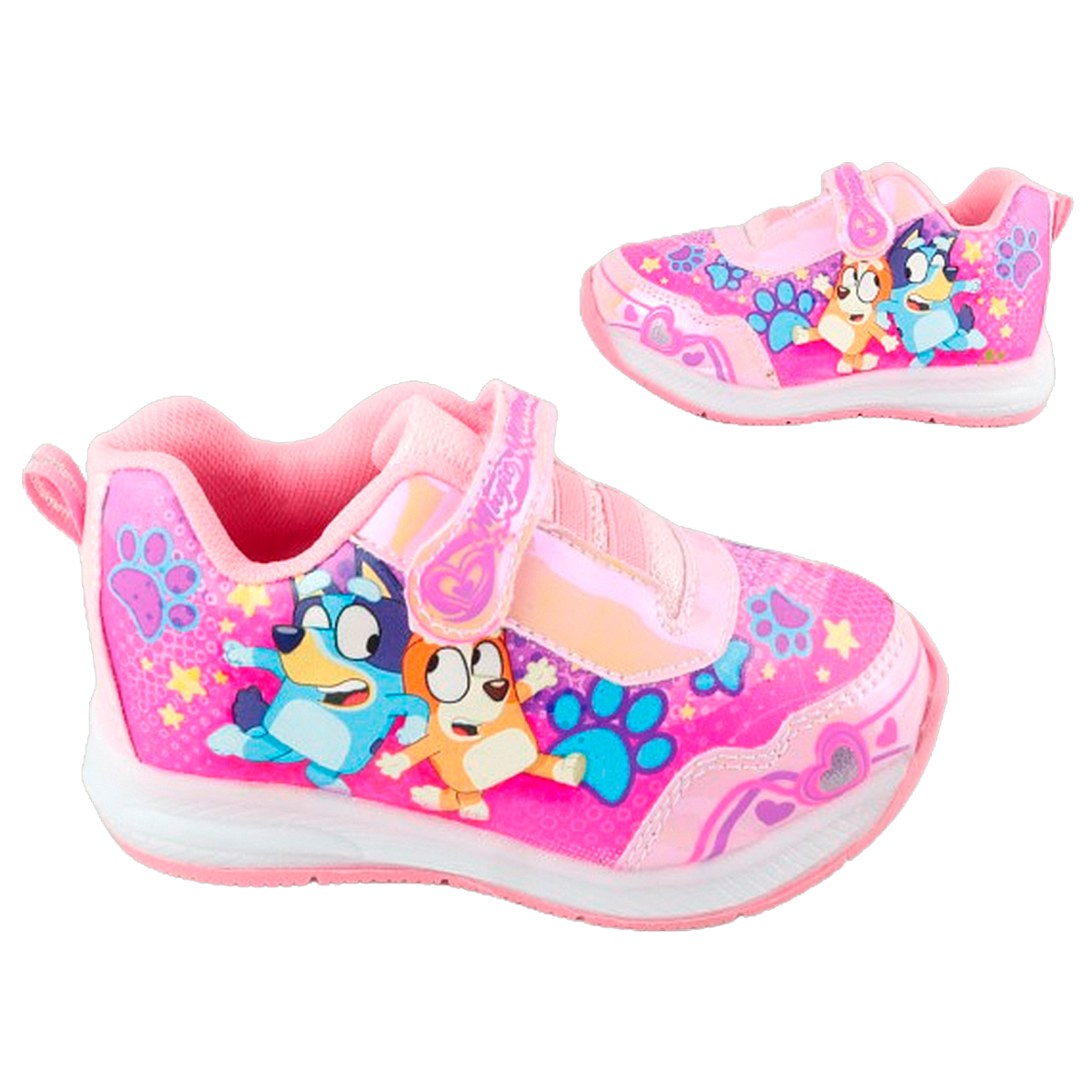 Tenis Niña Cachorros Blue Bingo Casual Moda Luces Led 884-rt
