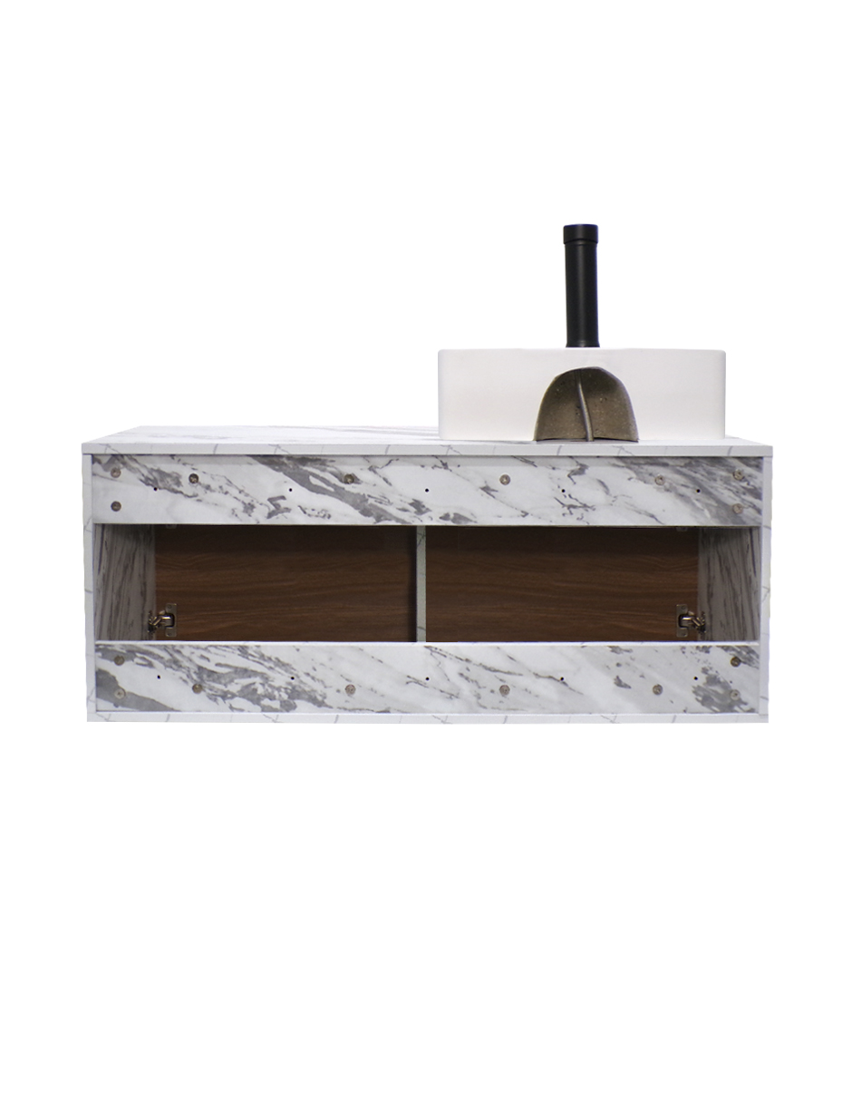 Gabinete Flotante Para Baño Con Lavamanos Y Llave OLIVIA