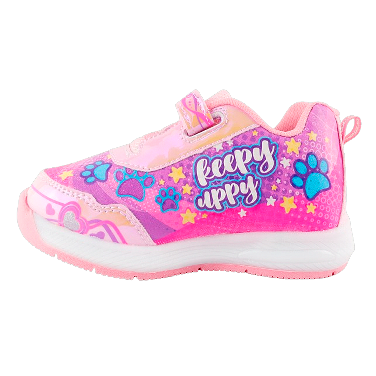 Tenis Niña Cachorros Blue Bingo Casual Moda Luces Led 884-rt