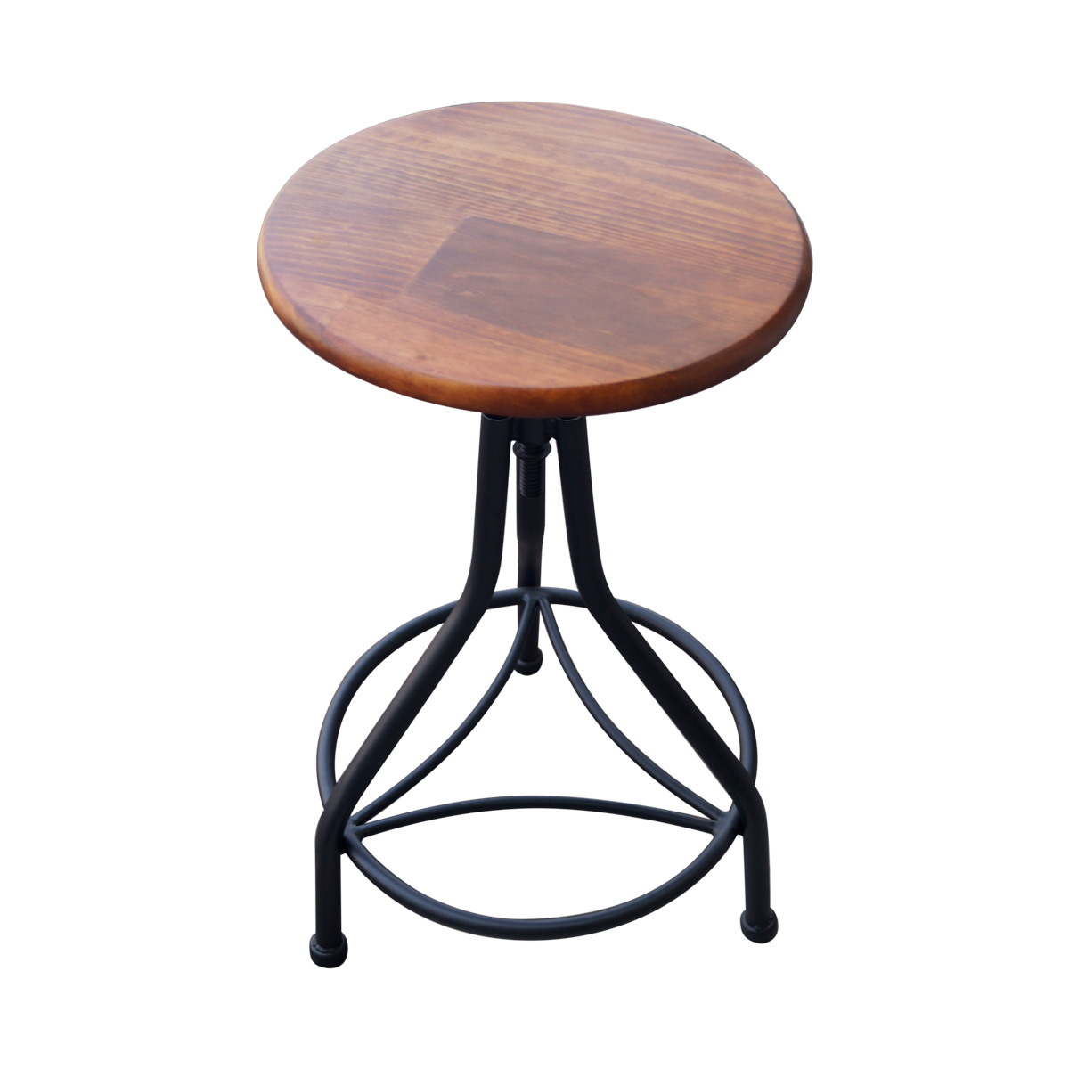 Banco asiento de madera de pino con altura ajustable de 65 a 76.5 cm