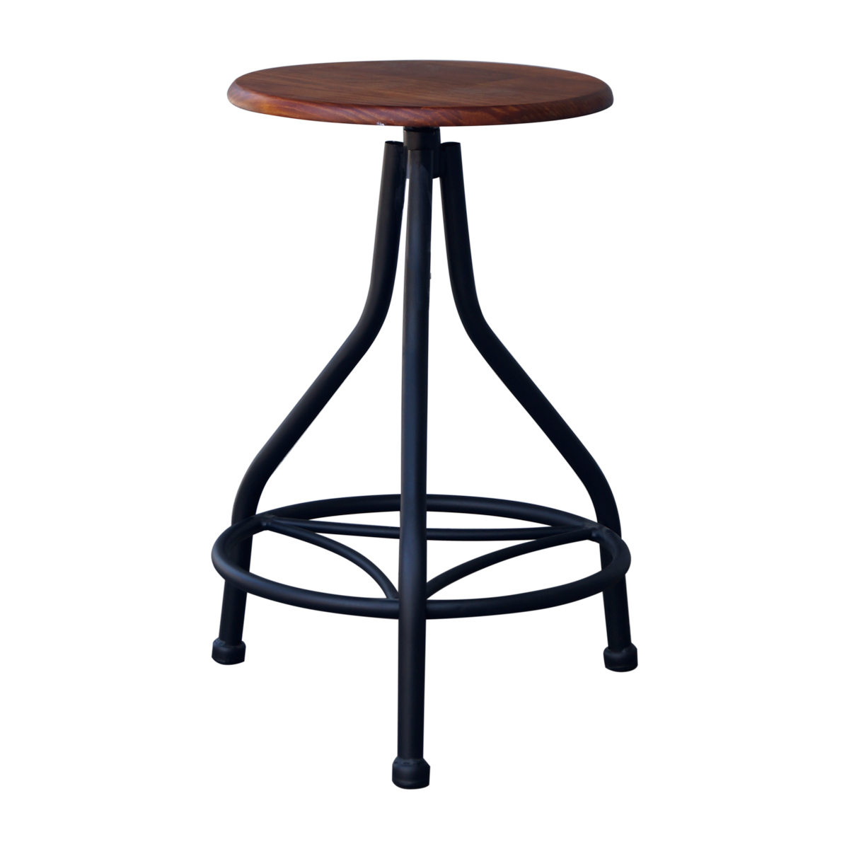 Banco asiento de madera de pino con altura ajustable de 65 a 76.5 cm