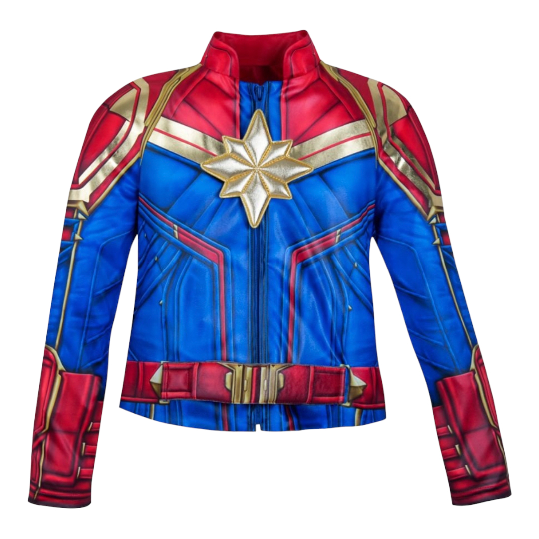 Disfraz Traje Capitana Marvel Original 2 Pzas Infantil Colsplay Talla 4 años.