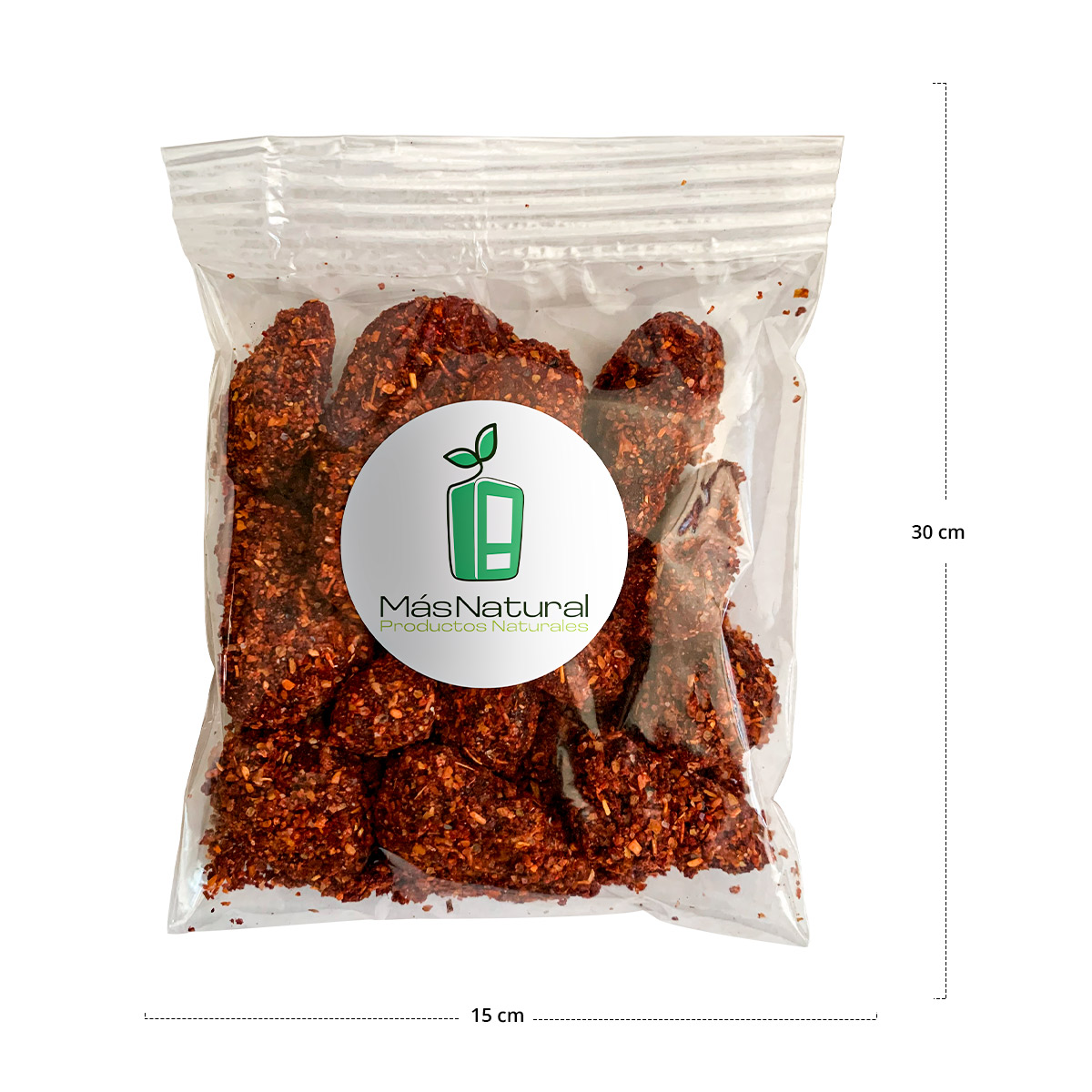 Fresa Tajín Deshidratado bolsa familiar Más Natural	